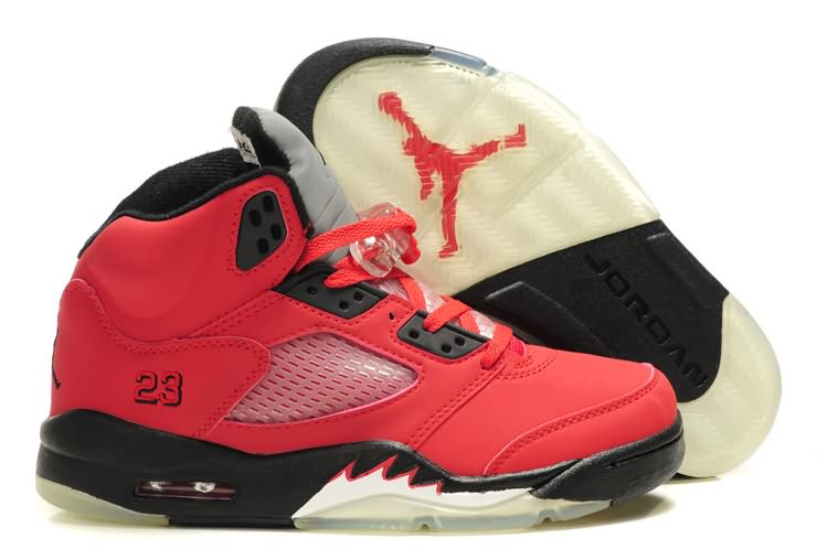 Cheap Womens Air Jordans 5 Bull Red Black Best Gift
